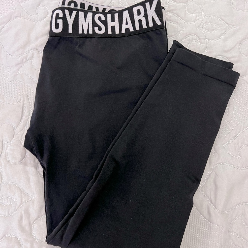 Gymshark Fit Cropped Leggings - Black/White